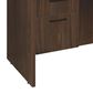 Regency Global Sourcing Legacy 42" Executive Desk with Single Pedestal Drawer Unit in Neo Walnut, , large