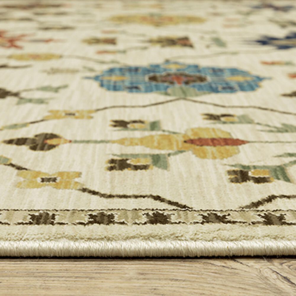 Oriental Weavers Francesca Transitional 6&#39;7&quot; x 9&#39;6&quot; Ivory Area Rug, , large