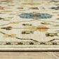 Oriental Weavers Francesca Transitional 6"7" x 9"6" Ivory Area Rug, , large