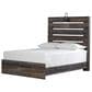 Ashley Drystan Full Panel Bed in Rustic Brown with USB Ports, , large
