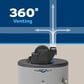 GE Appliances RealMAX Choice 40-Gallon Tall Natural Gas Power Vent Low-NOx Water Heater in Gray, , large