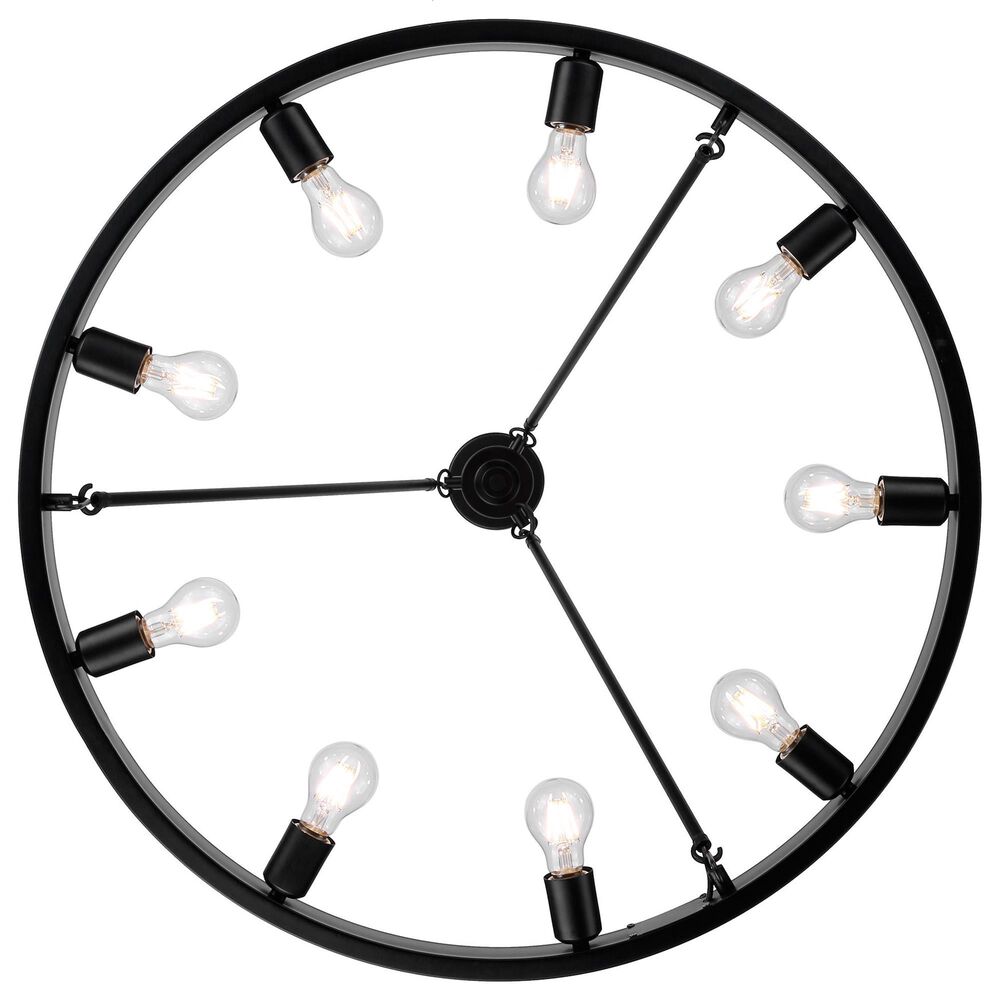 Golden Lighting Castile 9-Light Chandelier in Matte Black, , large