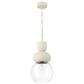 Creative Coop Cannon 1-Light Pendant in Ivory, , large