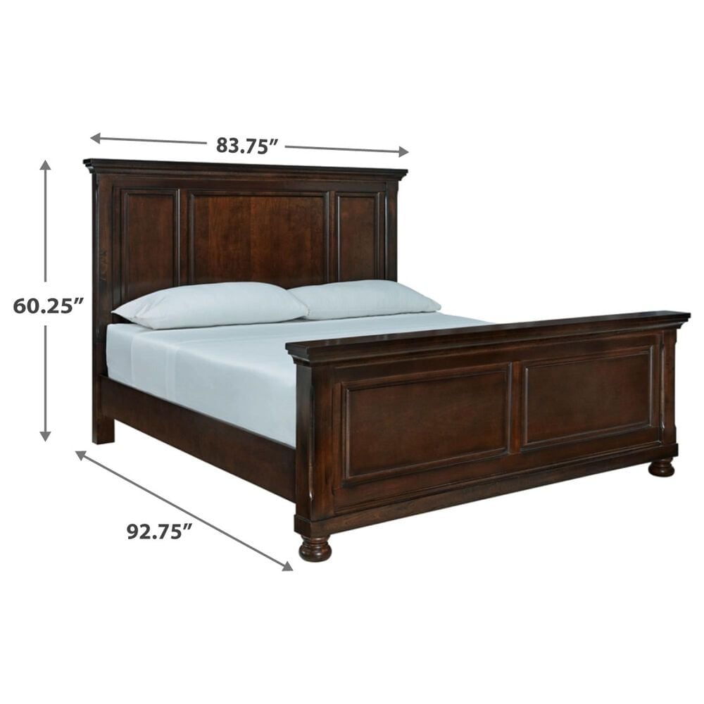 Millenium Porter California King Panel Bed in Rustic Brown, , large