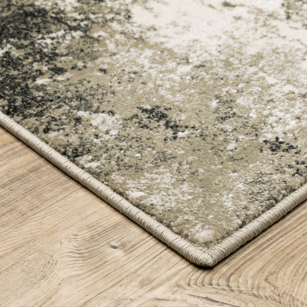 Oriental Weavers Venice Rimini 6&#39;7&quot; x 9&#39;2&quot; Charcoal and Beige Area Rug, , large