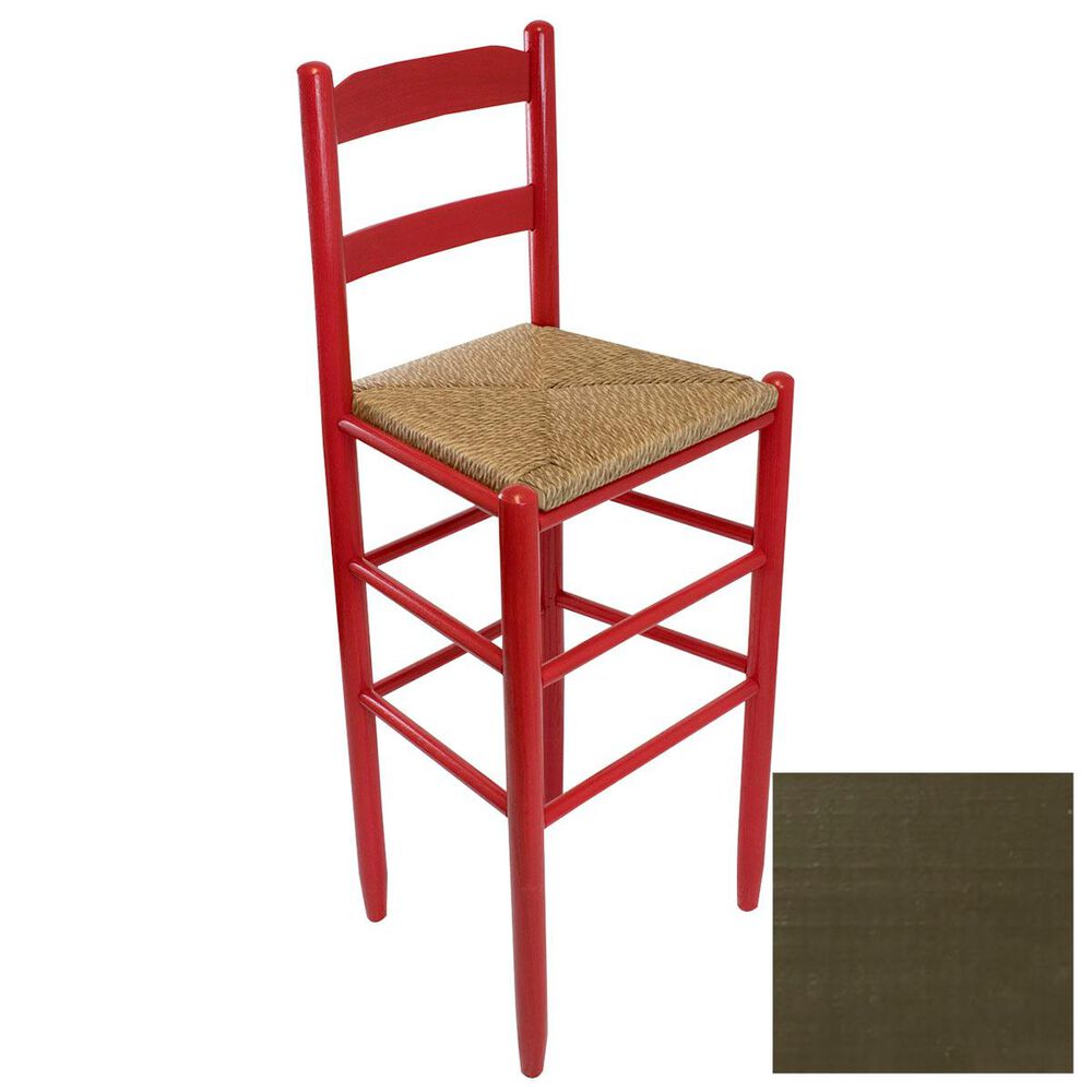 Lakeside Beach Mountain Ladderback Barstool in Olive, , large