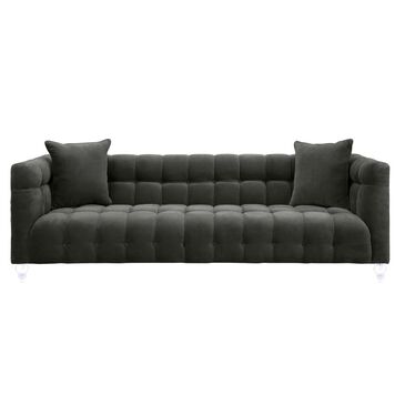 Tov Furniture Bea Sofa in Grey Velvet, , large
