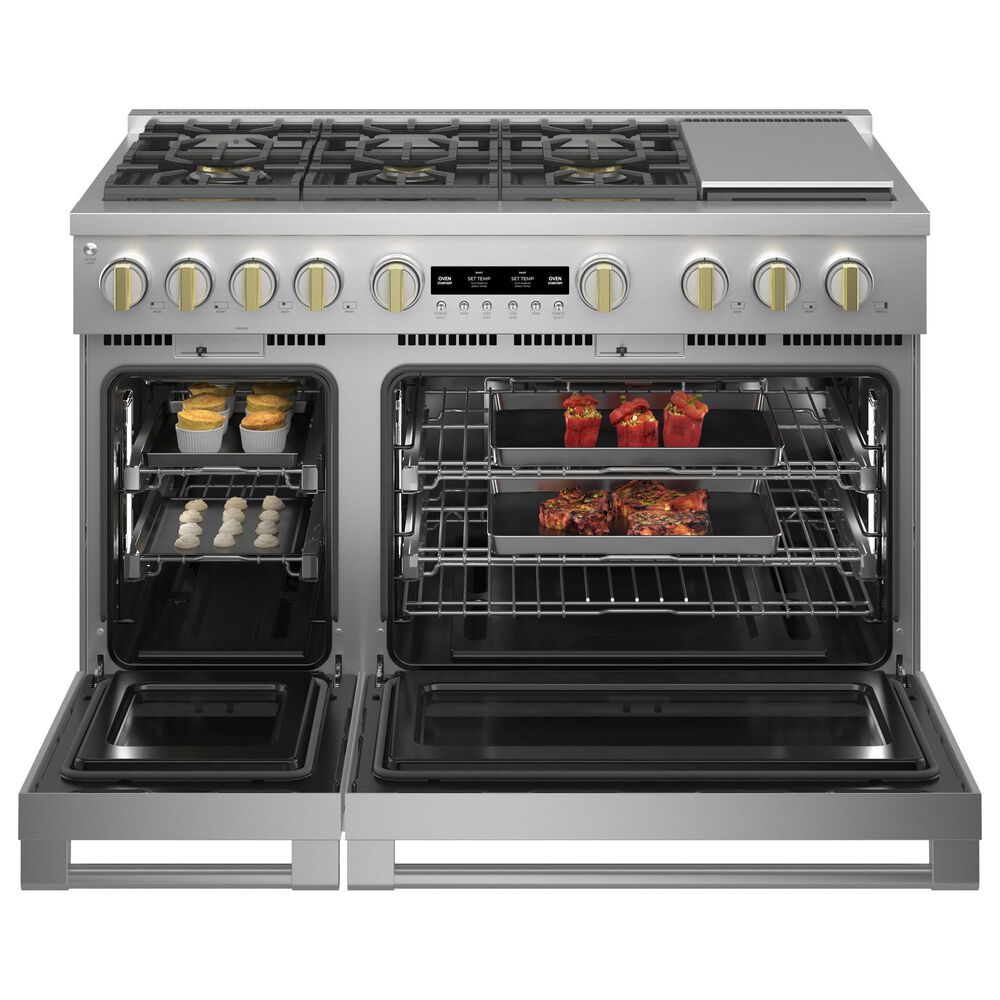 Monogram 48&quot; All Gas Professional Range with 6 Burners and Griddle in Stainless Steel, , large