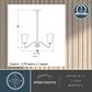 Vaxcel Beverly 5-Light Chandelier in Muted Brass, , large