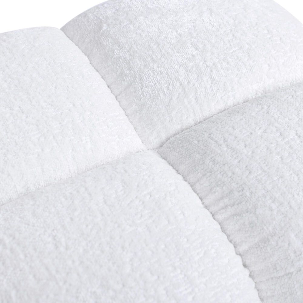 Jennifer Taylor Home Pixel Pouf Ottoman in Almond White, , large