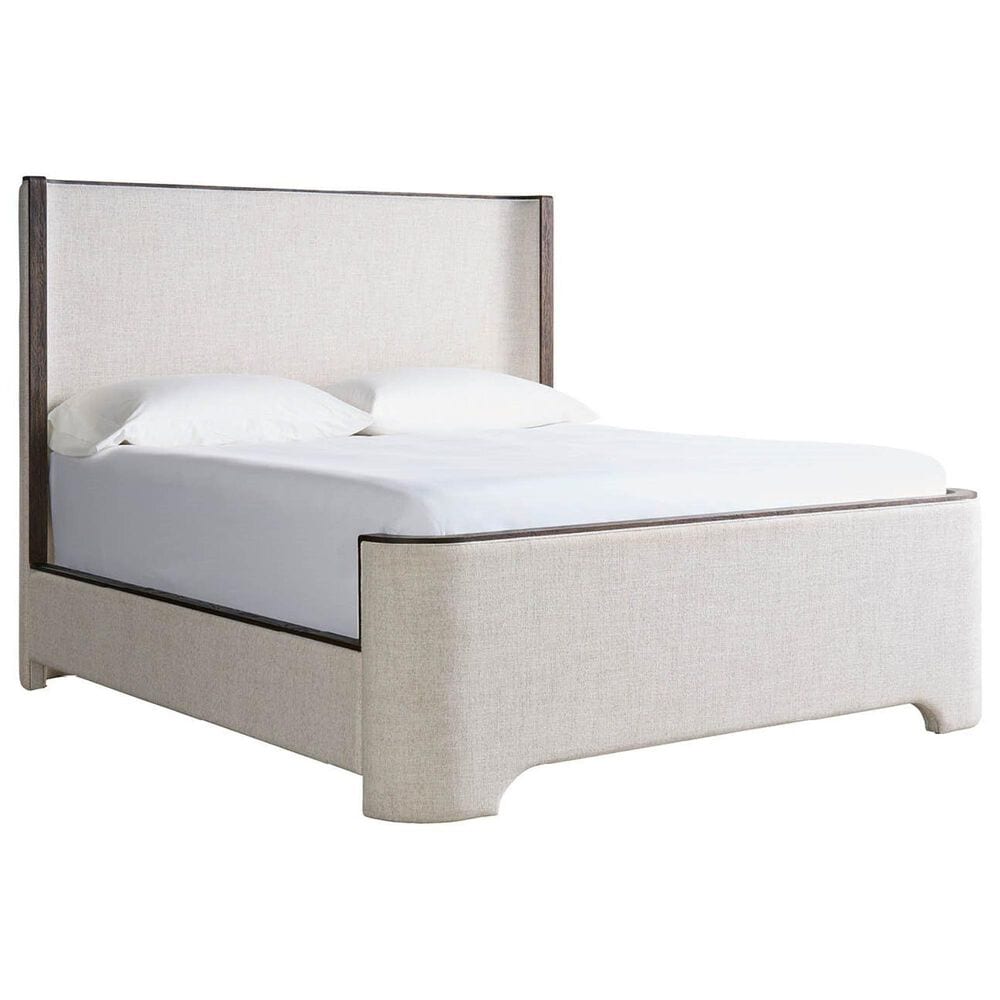 Furniture Worldwide Modern Queen Upholstered Panel Bed in Monique Linen, , large