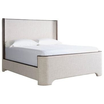 Furniture Worldwide Modern Queen Upholstered Panel Bed in Monique Linen, , large