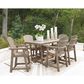 Ashley Seacliff Beach Counter Table in Medium Brown, , large