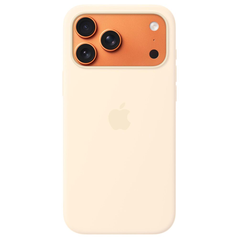 Apple Silicone Case with MagSafe for iPhone 17 Pro Max in Vanilla, , large