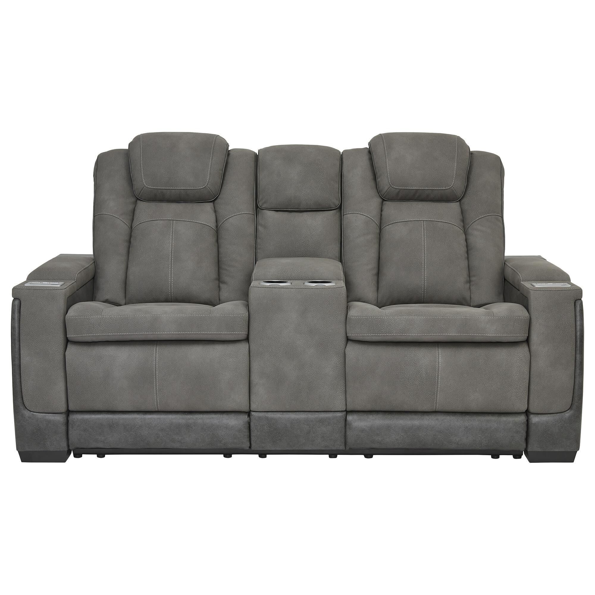 Ashley Next-Gen DuraPella Power Reclining Loveseat with Console in