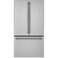 Cafe 23.1 Cu. Ft. Counter-Depth French Door Refrigerator Energy Star in Stainless Steel with Brushed Stainless Handles, , large