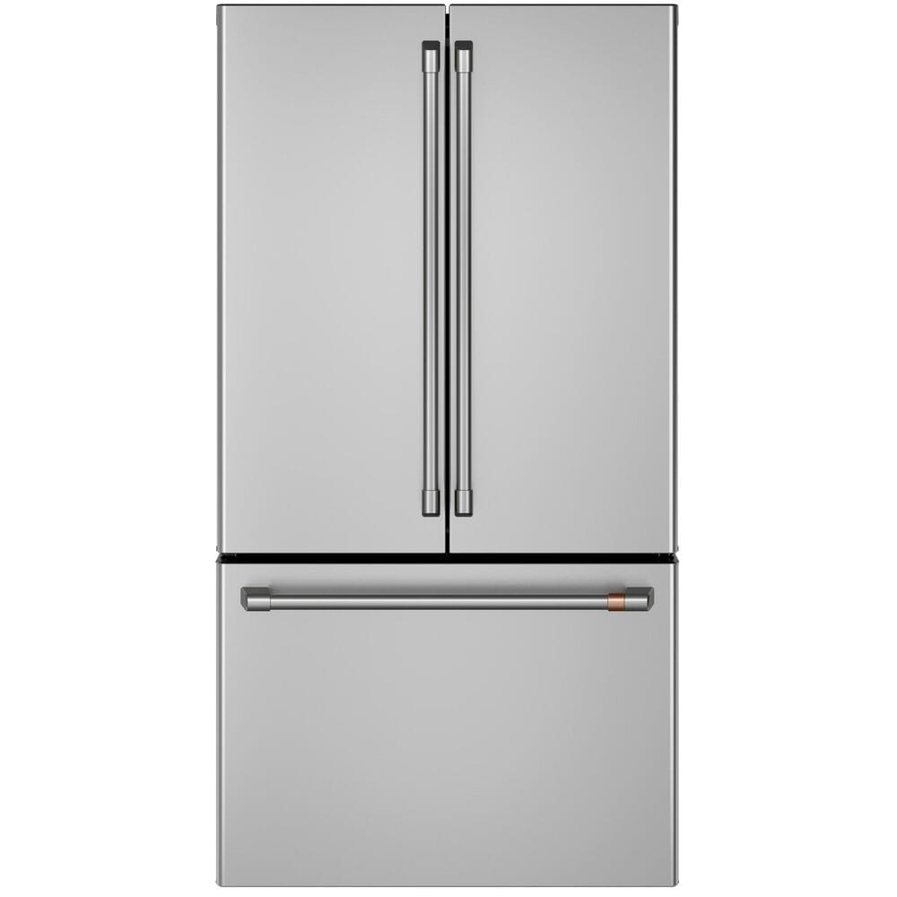 Cafe 23.1 Cu. Ft. Counter-Depth French Door Refrigerator Energy Star in Stainless Steel with Brushed Stainless Handles, , large