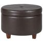 Kinfine Large Storage Ottoman in Brown, , large