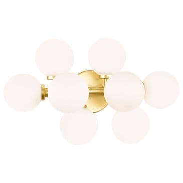 CWI Lighting Arya 8-Light Vanity Light in Satin Gold, , large