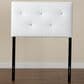 Baxton Studio Kirchem Twin Upholstered Headboard in White, , large