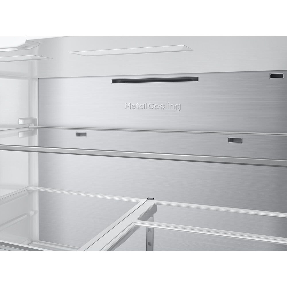 Samsung 28.9 Cu. Ft. Bespoke 4-Door French Door Refrigerator with Inner Beverage Center &amp; FlexZone Drawer in Stainless Steel, , large