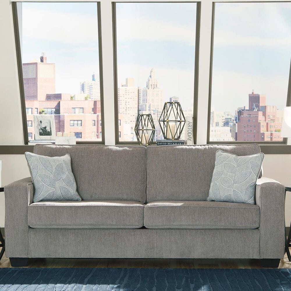 Ashley Altari 85&quot; Stationary Sofa in Alloy, , large