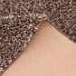 Central Oriental Geneva Shag 5" x 7" Oak and Parchment Area Rug, , large