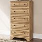Ashley Aleaport 5-Drawer Chest in Warm Brown, , large