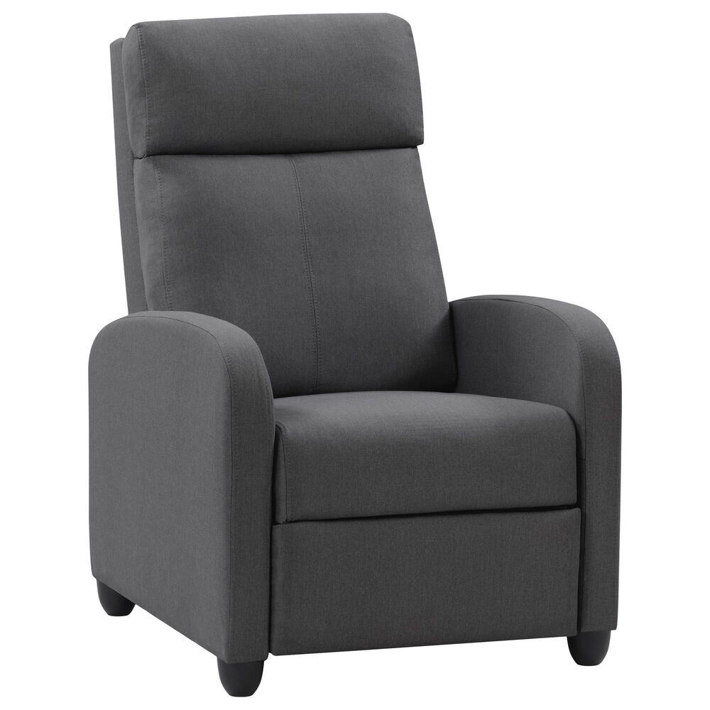 CorLiving Lynwood Recliner in Dark Grey, , large