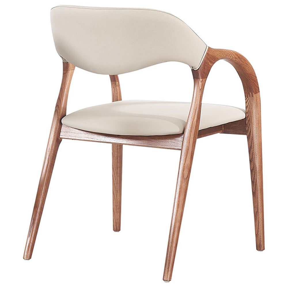 Furniture of America Arcton Arm Chair in Walnut, , large