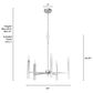 Hunter Sunjai 5-Light Chandelier in Brushed Nickel, , large