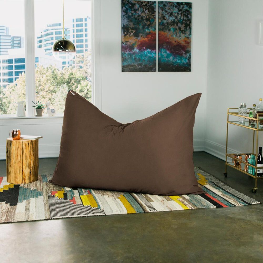Jaxx 5.5&#39; Pillow Bean Bag Pillow in Chocolate, , large