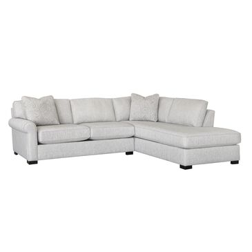Fulton Home East Hampton 2-Piece Right Facing Sectional with Chaise in Linen, , large
