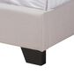 Baxton Studio Brady King Upholstered Bed in Beige, , large