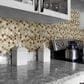 Shaw Molten Hexagon Penny 11.49" x 11.02" Glass Mosaic Sheet, , large