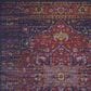 Safavieh Evoke EVK275F 2"2" x 4" Blue and Fuchsia Scatter Rug, , large