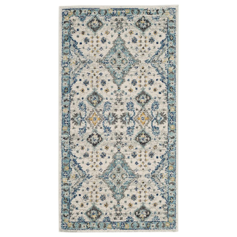Safavieh Evoke EVK224C 2"2" x 4" Ivory and Light Blue Area Rug, , large