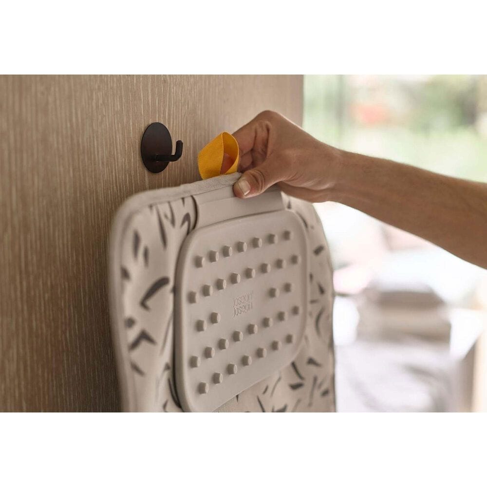 Joseph Joseph Swift Folding Iron and Steaming Mat with Silicone Iron Rest in Ecru, , large