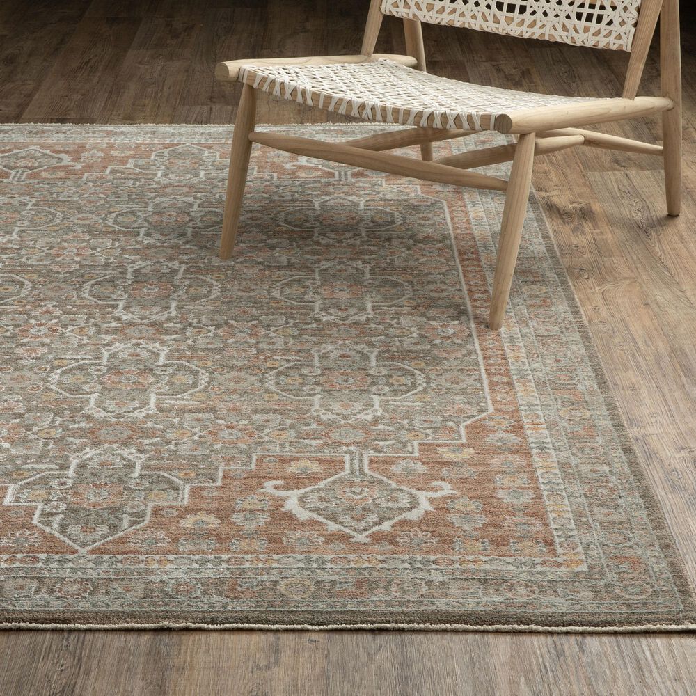 Oriental Weavers Keaton Brown and Rust 3&#39;3&quot; x 5&#39; Area Rug, , large