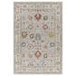 Surya Reina REN-2307 Light Gray, Cream, Denim, Rust, Mustard and Olive 6"7" x 9"6" Area Rug, , large