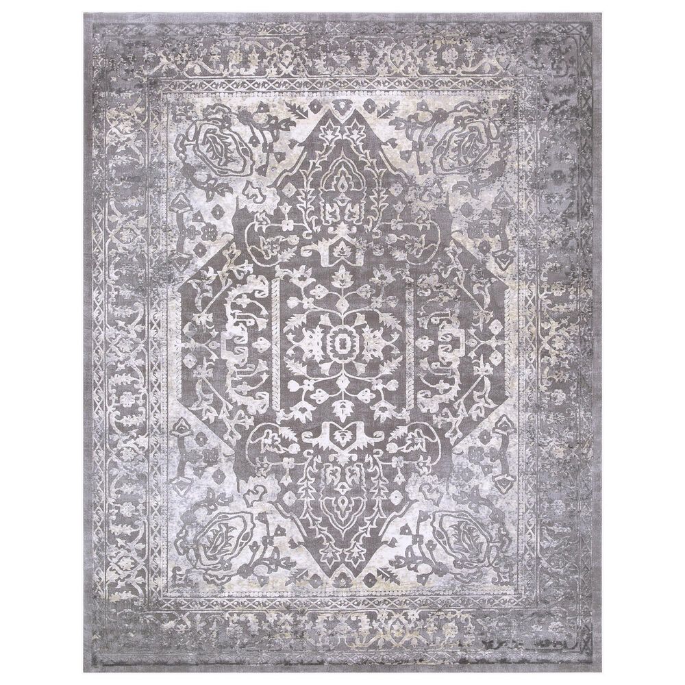 Surya Tibetan 9"3" x 12"3" Charcoal, Ivory and Tan Area Rug, , large