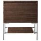 James Martin Vanities Mantova 31.5" Single Vanity Cabinet in Mid-Century Walnut and Brushed Nickel, , large