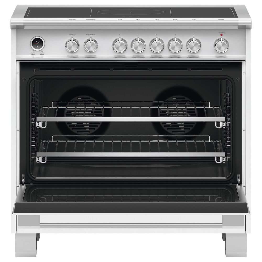 Fisher &amp; Paykel 36&quot; Classic Induction Range with 5 Burners in White, , large