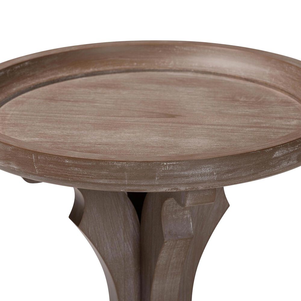 Baxton Studio Westlyn End Table in Antique Brown, , large