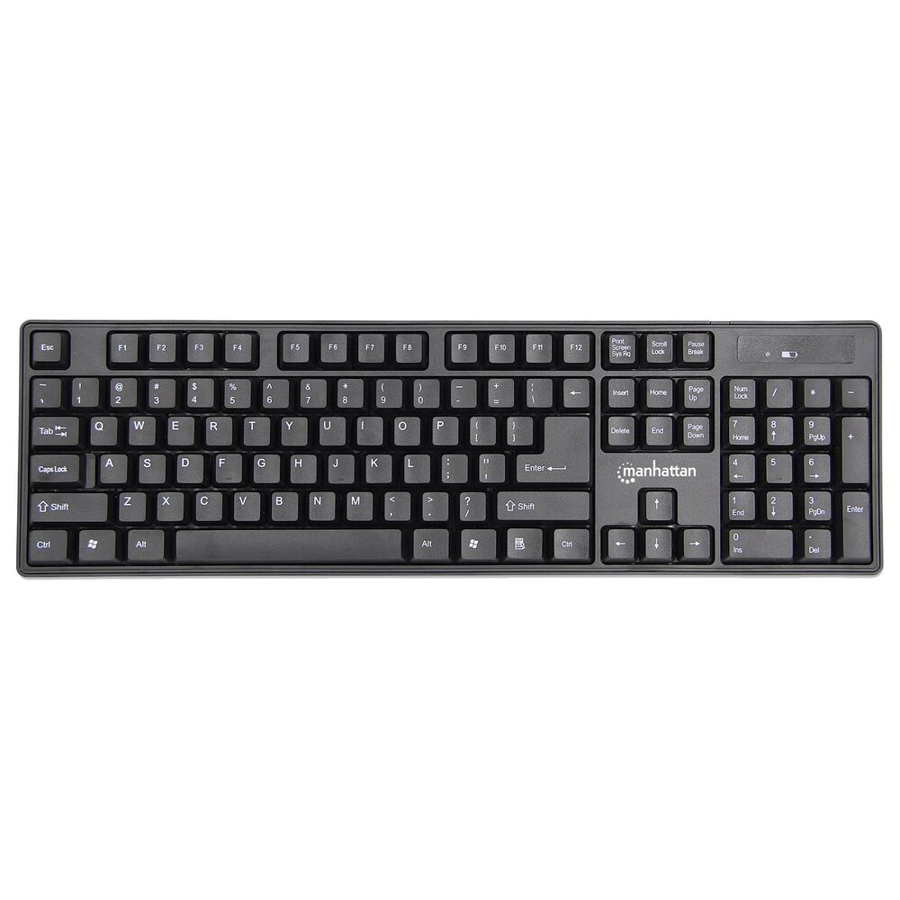 Manhattan Wireless Keyboard and Optical Mouse Set, , large