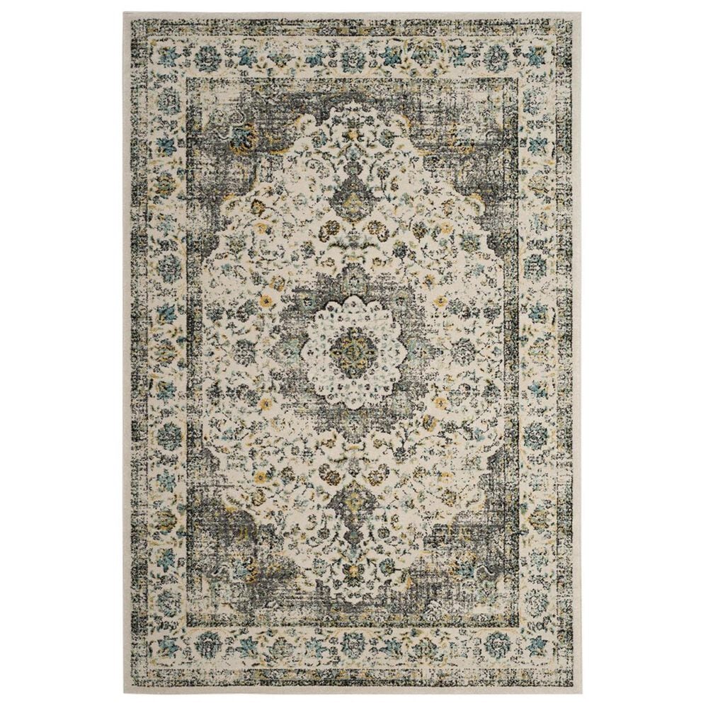 Safavieh Evoke EVK220B-5 5"1" x 7"6" Grey/Gold Area Rug, , large