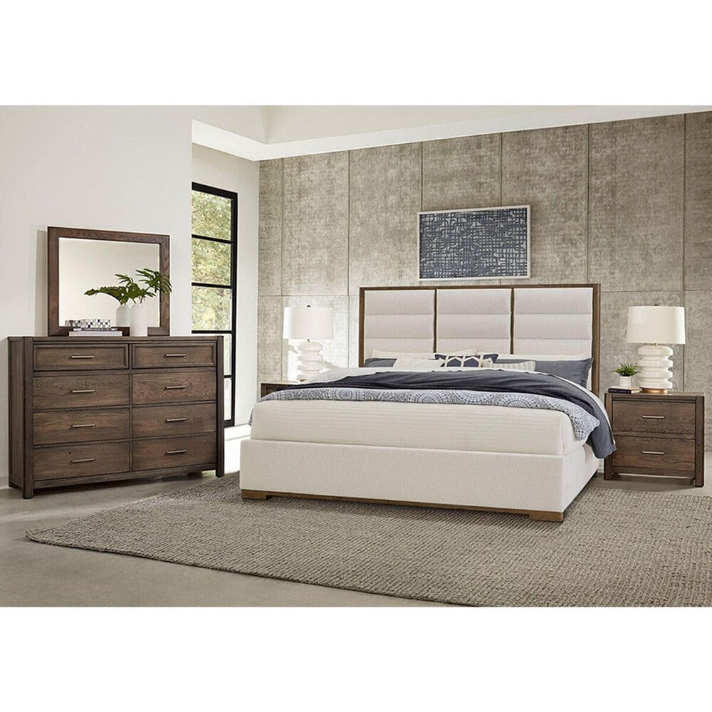 Viceray Collections Crafted Oak Landscape Mirror in Aged Grey, , large