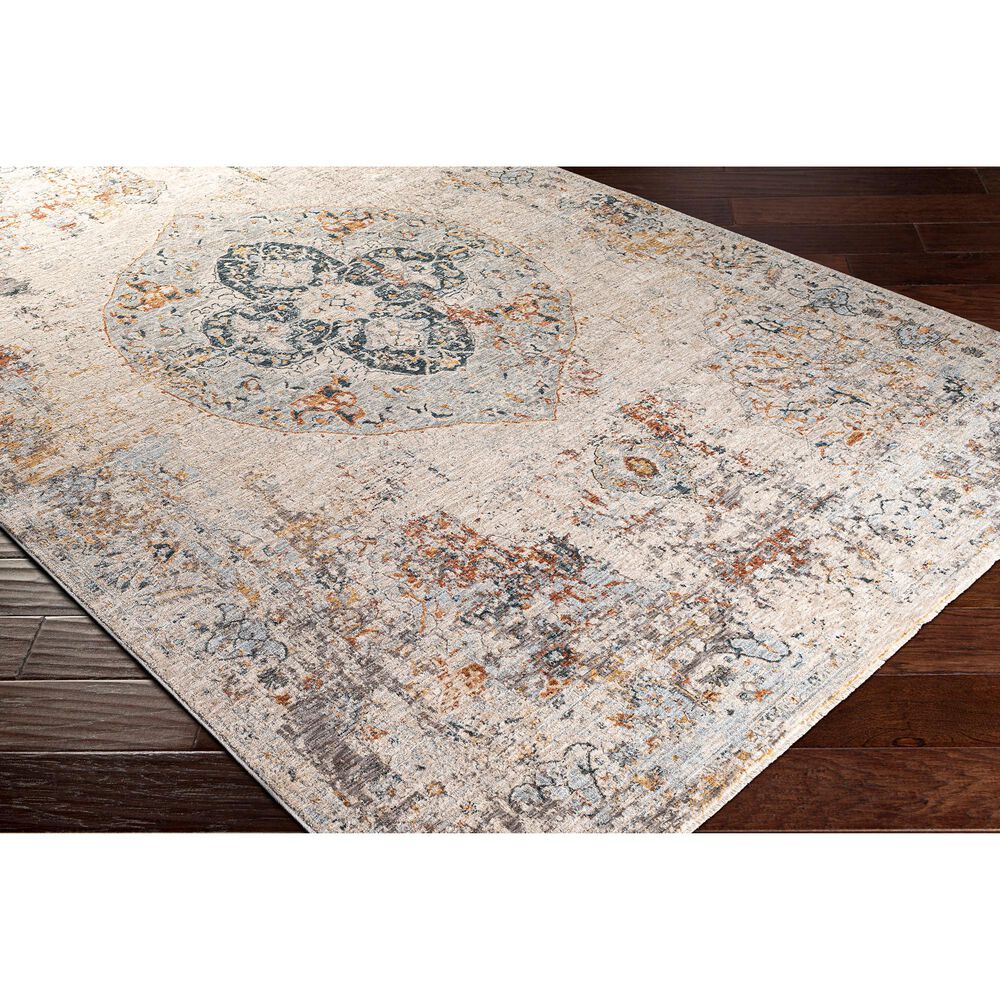 Surya Laila 10&#39; x 14&#39; Orange, Teal, Sage, Gray, Cream and Saffron Area Rug, , large