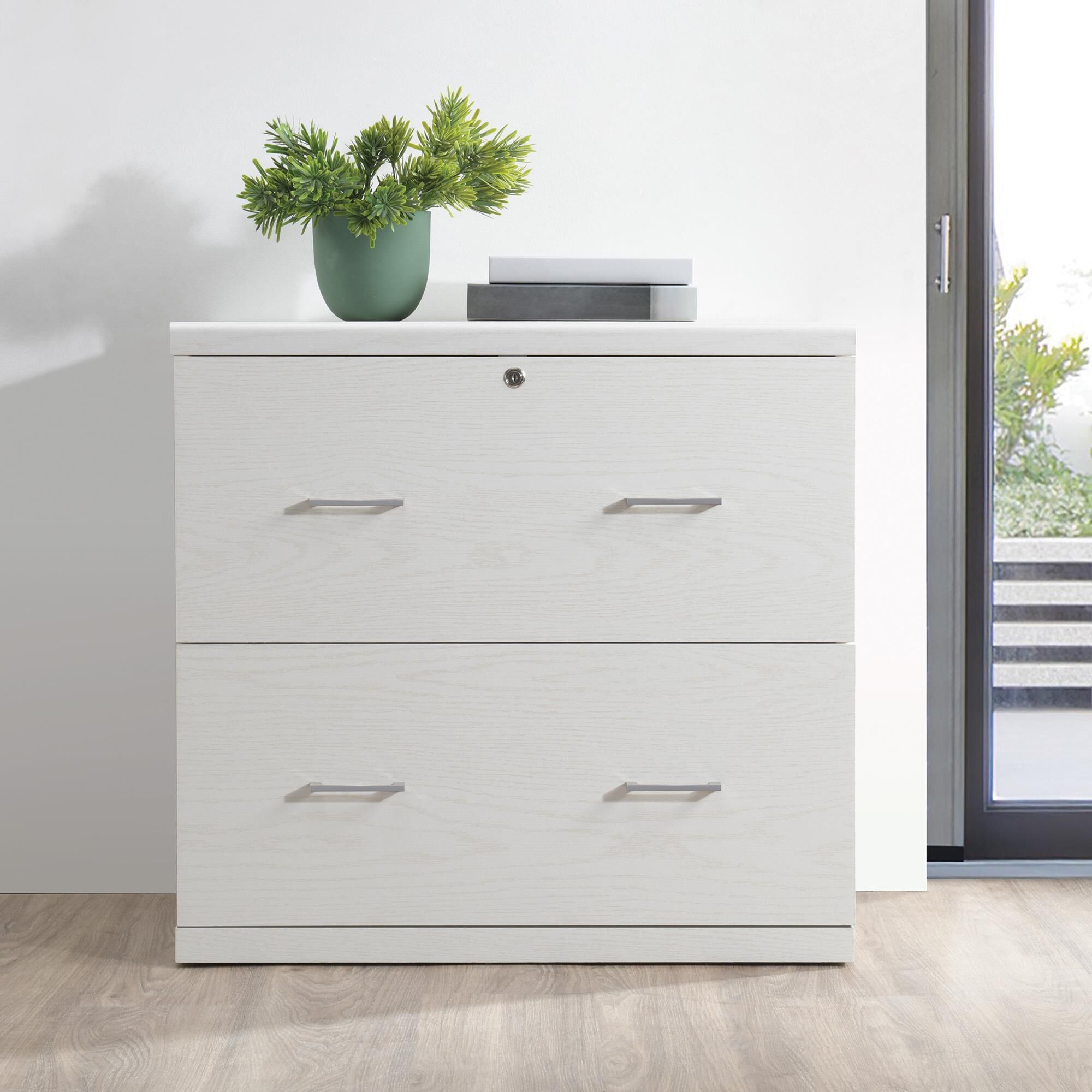 Valor Living Alpine 2-Drawer Lateral File Cabinet in White