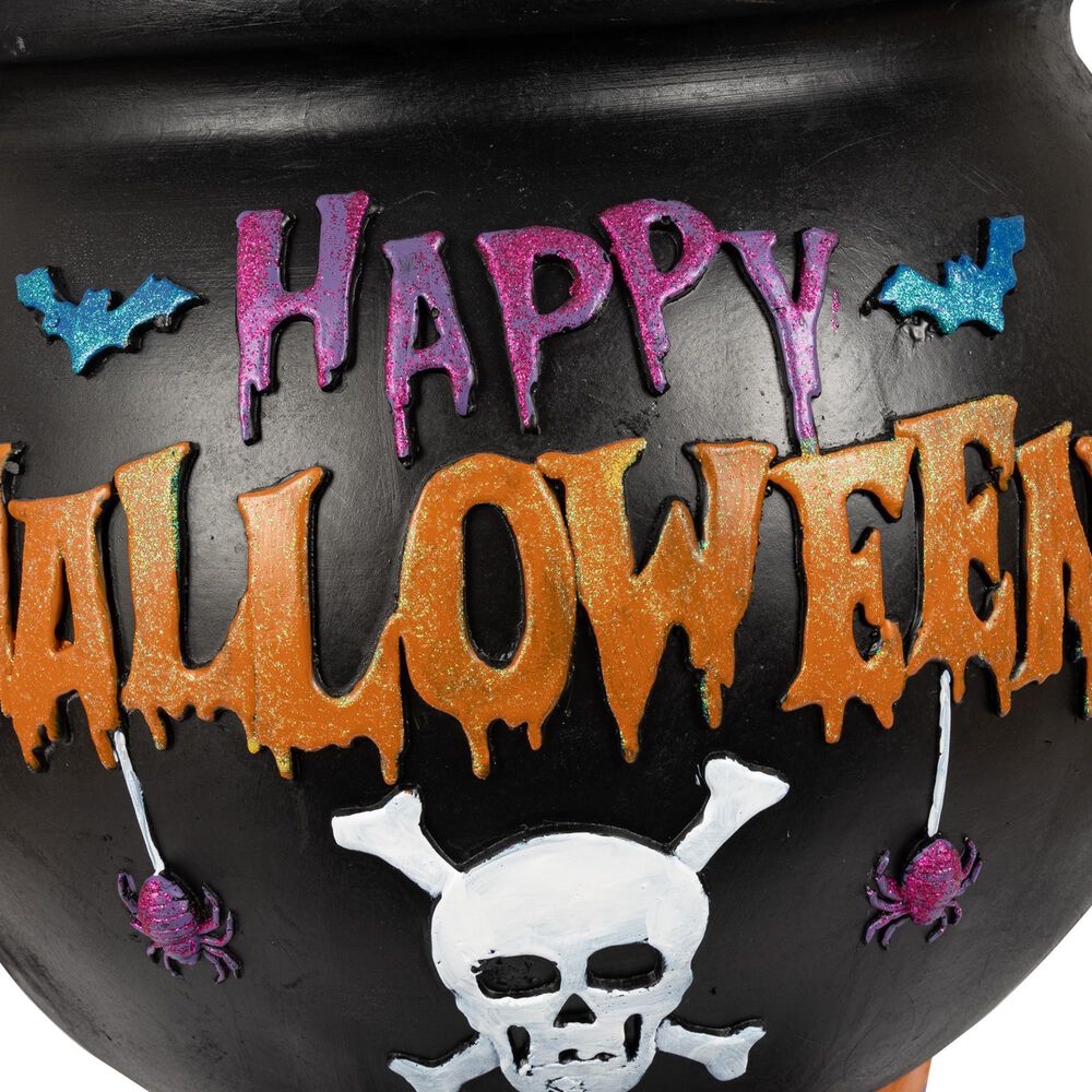 The Gerson Company Magnesium Halloween Cauldron in Black, , large